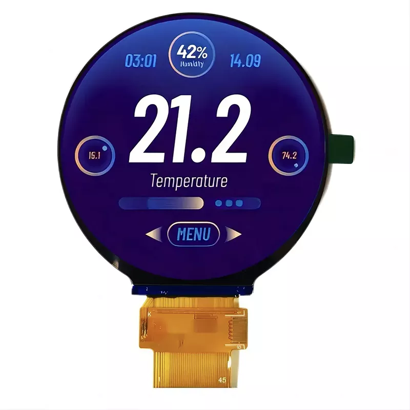 2,76 hüvelykes 480x480 kerek TFT modul
