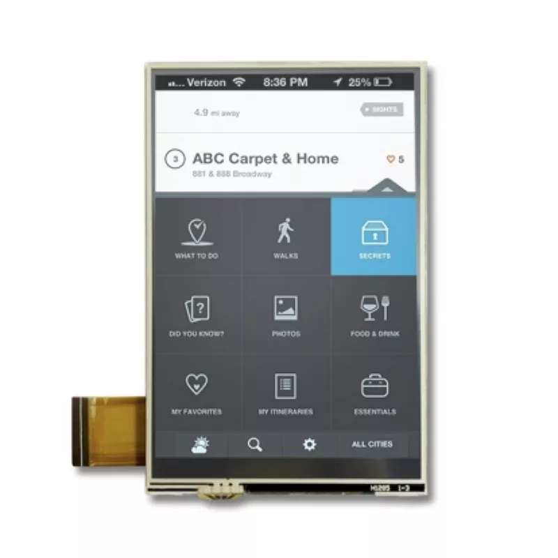 3.5 '' 320x480 ellenálló érintés TFT modul