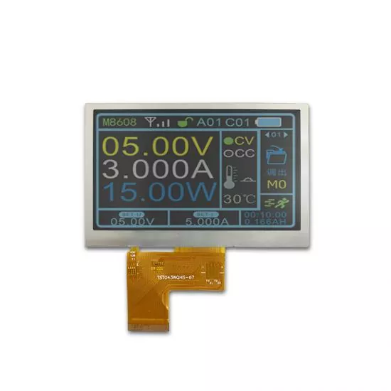 4,3 hüvelykes WQVGA IPS TFT modul
