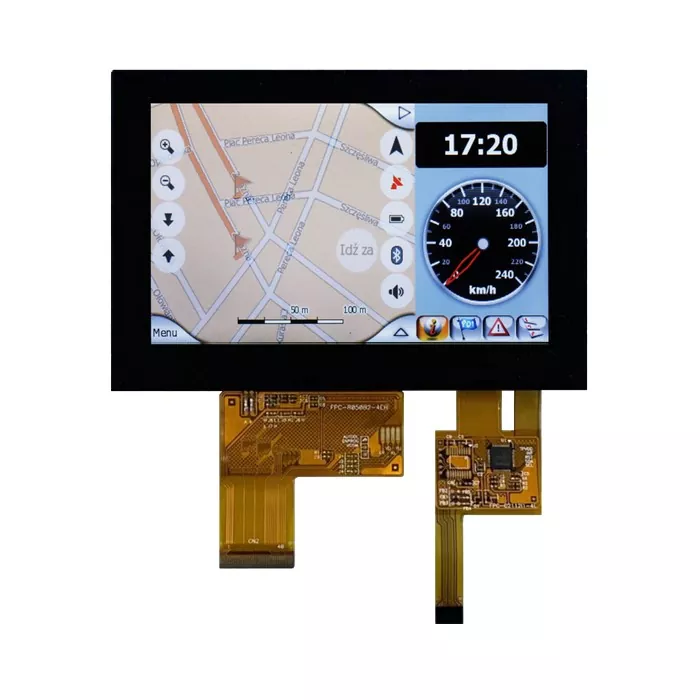 5 hüvelykes 800x480 transzflektív TFT modul