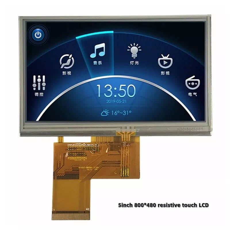 5 hüvelykes ellenálló Touch TFT modul