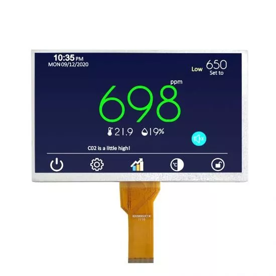 9 hüvelykes 800x480 TFT modul