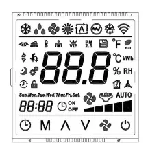VA negatív LCD modul